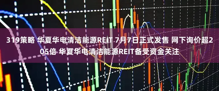 319策略 华夏华电清洁能源REIT 7月7日正式发售 网下询价超205倍 华夏华电清洁能源REIT备受资金关注