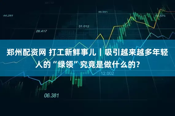 郑州配资网 打工新鲜事儿｜吸引越来越多年轻人的“绿领”究竟是做什么的？