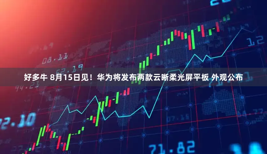 好多牛 8月15日见！华为将发布两款云晰柔光屏平板 外观公布