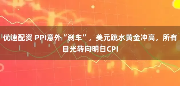 优速配资 PPI意外“刹车”，美元跳水黄金冲高，所有目光转向明日CPI